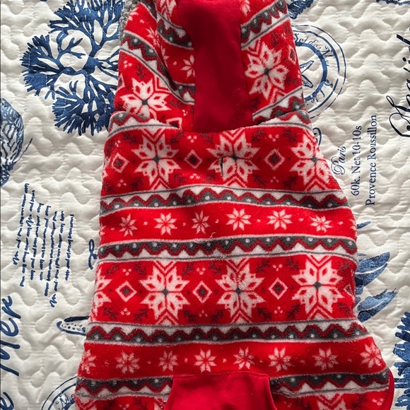 Red and Gray Dog Sweater - Picture 2 of 2